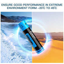 Load image into Gallery viewer, Kratax 1.5V AAA Rechargeable Lithium Batteries Triple A Batteries 1100mWh 1600x