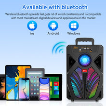 Load image into Gallery viewer, 2000W Bluetooth 5.0 Wireless Speaker Portable Party Outdoor Stereo Subwoofer Heavy Bass Sound System Mic