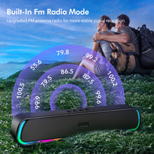 Load image into Gallery viewer, Wireless Bluetooth RGB Gaming TV Soundbar PC Speaker Bluetooth Sound Surrounded