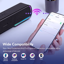 Load image into Gallery viewer, Wireless Bluetooth RGB Gaming TV Soundbar PC Speaker Bluetooth Sound Surrounded