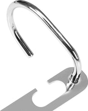 Load image into Gallery viewer, Close-up of the metal hook and slot on the space saver hanger