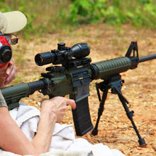 Load image into Gallery viewer, 6"-9" Height Sniper Rifle Swivel Sling Bipod Adjustable Hunting Mount Stand