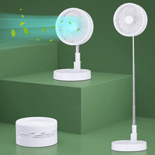 Load image into Gallery viewer, Folding Retractable Fan Cordless USB Charging Floor Fan Lamp Power Bank