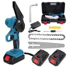 Load image into Gallery viewer, 6" Cordless Electric Rechargeable Chainsaw 2X Battery Wood Cutter Chain Saw Kit