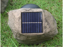 Load image into Gallery viewer, LED Solar Simulation Stone Lamp Outdoor Light Garden Lawn Decorative Lighting