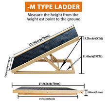 Load image into Gallery viewer, Foldable Dog Pet Ramp Adjustable Height Dogs Stairs for Bed Sofa Car 70cm/100cm
