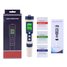 Load image into Gallery viewer, Digital PH Meter TDS EC Salinity Temperature Swimming Pool Water Quality Monitor Tester