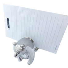 Load image into Gallery viewer, Bear Clock Card Notes Holder Gift Idea