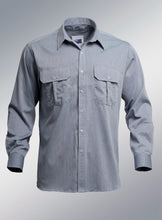 Load image into Gallery viewer, Made in Australia Mens Countryman Long Short Sleeve Shirt Pin Stripe Men Clothing 110318