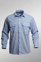 Load image into Gallery viewer, Made in Australia Mens Countryman Long Short Sleeve Shirt Pin Stripe Men Clothing 110318