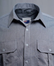 Load image into Gallery viewer, Made in Australia Mens Countryman Long Short Sleeve Shirt Pin Stripe Men Clothing 110318