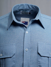 Load image into Gallery viewer, Made in Australia Mens Long Short Sleeve Cotton Twist Countryman Men Shirt 11118