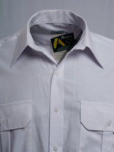 Load image into Gallery viewer, Made in Australia Mens Long Short Sleeve Shirt Plain Oxford Countryman Men Clothing 10618