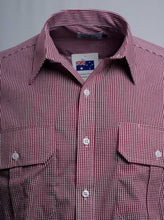 Load image into Gallery viewer, Made in Australia Mens Countryman Shirt Long Short Sleeve Check Premium Clothing 10318