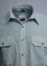 Load image into Gallery viewer, Made in Australia Mens Long Short Sleeve Pin Stripe Countryman Men Shirt 10218