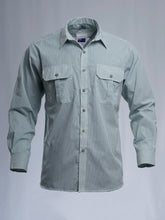 Load image into Gallery viewer, Made in Australia Mens Long Short Sleeve Pin Stripe Countryman Men Shirt 10218
