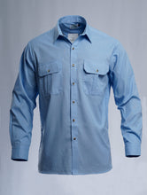 Load image into Gallery viewer, Mens Long Sleeve Plain Shirt Country Traditional Men Clothing Made in Australia 10018
