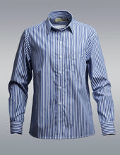 Load image into Gallery viewer, Made in Australia Women Long Short Sleeve Stripe Ladies Classic Shirt 610116