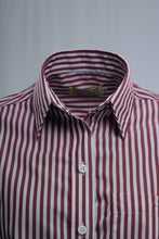 Load image into Gallery viewer, Made in Australia Women Long Short Sleeve Stripe Ladies Classic Shirt 610116