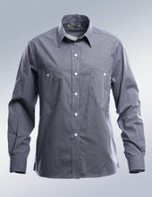 Load image into Gallery viewer, Made in Australia Women Long Short Sleeve Check Shirt Ladies Classic Blouse 610217
