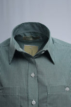 Load image into Gallery viewer, Made in Australia Women Long Short Sleeve Check Shirt Ladies Classic Blouse 610217