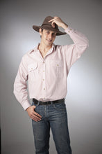 Load image into Gallery viewer, Made in Australia Mens Long Short Sleeve Pin Stripe Countryman Men Shirt 10218