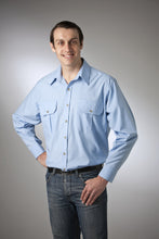 Load image into Gallery viewer, Mens Long Sleeve Plain Shirt Country Traditional Men Clothing Made in Australia 10018