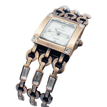Load image into Gallery viewer, White Shell Dial Bronze Bracelet Lady Watch w/Gift Box