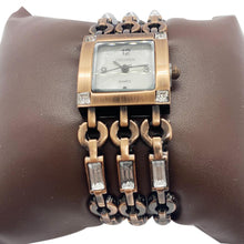Load image into Gallery viewer, White Shell Dial Bronze Bracelet Lady Watch w/Gift Box