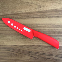 Load image into Gallery viewer, Ultra Sharp Ceramic Kitchen Knife with Sheath Cover Durable14cm Blade Red