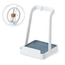 Load image into Gallery viewer, Multi-functional Pot Lid and Utensil Holder Metal Stand Kitchen Organiser