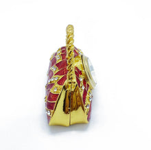 Load image into Gallery viewer, Antique Pouch Handbag Clock Jewelry Box Christmas Gift Idea