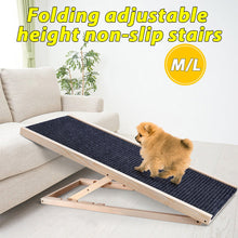 Load image into Gallery viewer, Foldable Dog Pet Ramp Adjustable Height Dogs Stairs for Bed Sofa Car 70cm/100cm