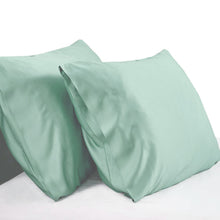 Load image into Gallery viewer, Set of 2 Queen Size 100% Bamboo Fabric Cooling Pillowcases Soft Silky Pillow Cases