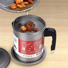 Load image into Gallery viewer, 1.4L Stainless Steel Oil Filter Separator Pot Large Capacity Storage Tank Kitchen Tools