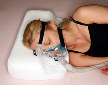 Load image into Gallery viewer, Memory Foam CPAP Pillow Side Sleepers Sleep Apnea Snoring Machine Stop Mask Leaks