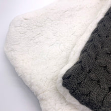 Load image into Gallery viewer, Ultra Plush Soft and Warm Comfortable Hoodie Scarf Blanket with Pockets - Grey