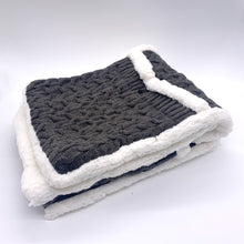 Load image into Gallery viewer, Ultra Plush Soft and Warm Comfortable Hoodie Scarf Blanket with Pockets - Grey