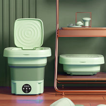 Load image into Gallery viewer, Portable Washing Machine With Dryer Bucket Folding Antibacterial Laundry Camping