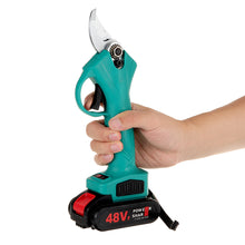 Load image into Gallery viewer, 48V Cordless Rechargeable Electric Pruning Shears Branch Cutter with 2 Battery