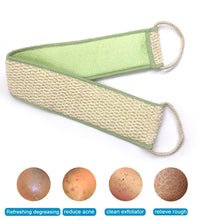 Load image into Gallery viewer, Bamboo Fiber Double Side Body Back Scrubbing Strap Bath Sponge Shower Massage Spa Scrubber