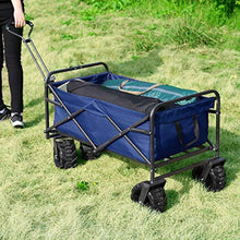 Load image into Gallery viewer, Big Wheels Heavy Duty Folding Beach Garden Wagon Cart Outdoor Camping Trolley