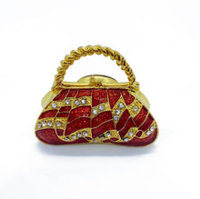 Load image into Gallery viewer, Antique Pouch Handbag Clock Jewelry Box Christmas Gift Idea