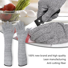 Load image into Gallery viewer, 1 Pair Cut Proof Anti-Cutting Resistant Gloves Long Sleeve Elbow Arm Safety Guard Protection