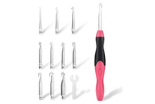 Load image into Gallery viewer, 11 In 1 USB Light Up LED Knitting Crochet Needles Kit Tool Sweater Sewing Set