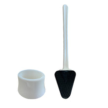 Load image into Gallery viewer, Silicone Toilet Brush with Toilet Gap Brush Holder Cleaning Brush Set