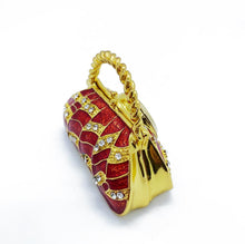 Load image into Gallery viewer, Antique Pouch Handbag Clock Jewelry Box Christmas Gift Idea