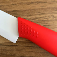 Load image into Gallery viewer, Ultra Sharp Ceramic Kitchen Knife with Sheath Cover Durable14cm Blade Red