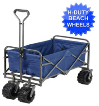 Load image into Gallery viewer, Big Wheels Heavy Duty Folding Beach Garden Wagon Cart Outdoor Camping Trolley