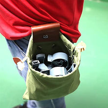 Load image into Gallery viewer, Foldable Foraging PU Leather Belt Canvas Pouch Fruit Picking Gathering Waist Bag